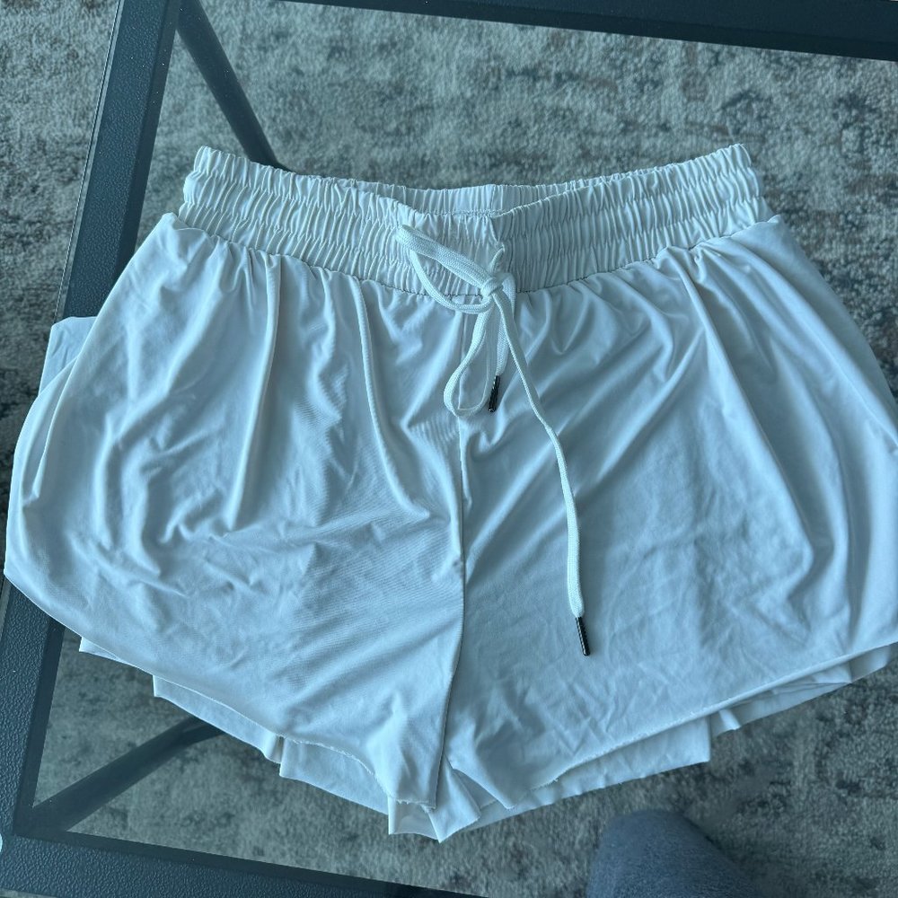 AUTOMET Womens 2 in 1 Running Shorts Casual Summer Athletic Shorts